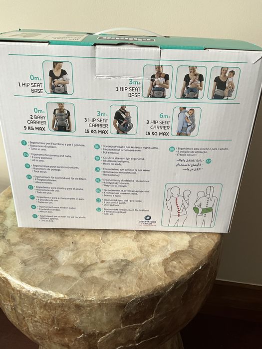 Marsúpio Chicco Hip Seat Carrier 3 em 1 — NOVO, nunca usado!
