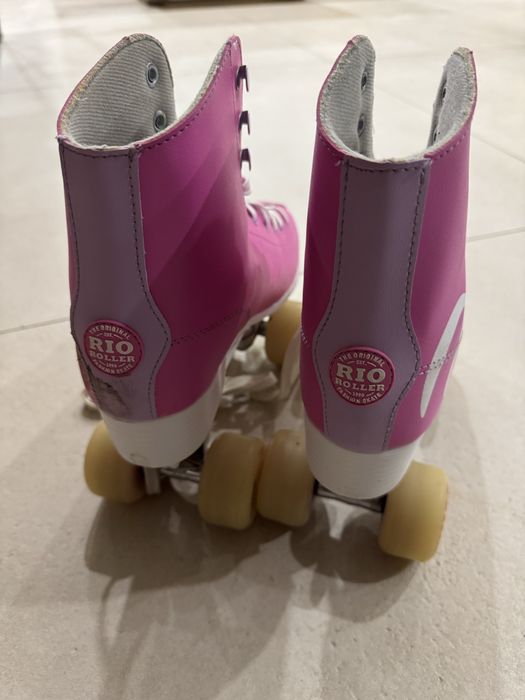 Wrotki RIO ROLLER rozmiar 43 wkladka 29,3 róż stylowe uzyte 3x unikat