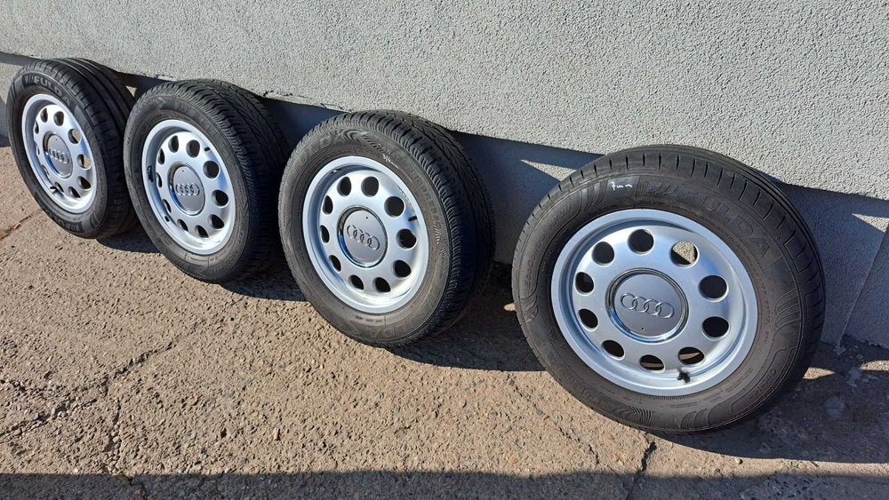 Felgi aluminiowe koła opony lato Audi A38 5X100 15" kpl