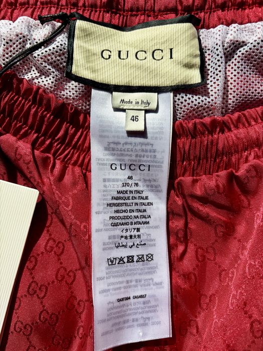 Szorty Gucci Boxer GG Monogram Nylon Bee Patch