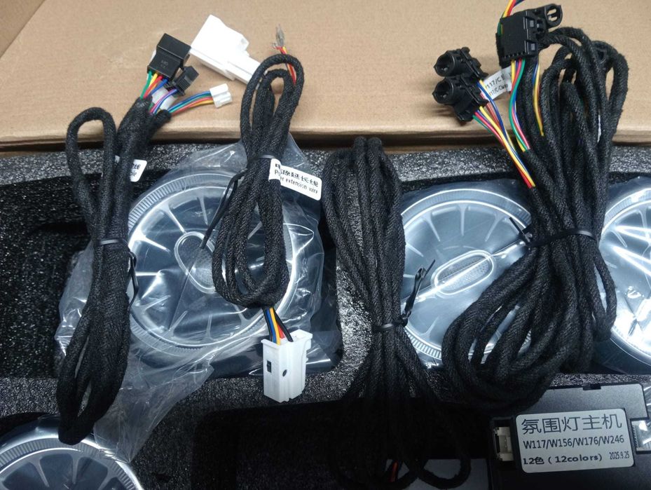 Kit 5 Saídas Ar LED W213 Style – p/ Mercedes A/CLA/GLA/B (12 Cores)