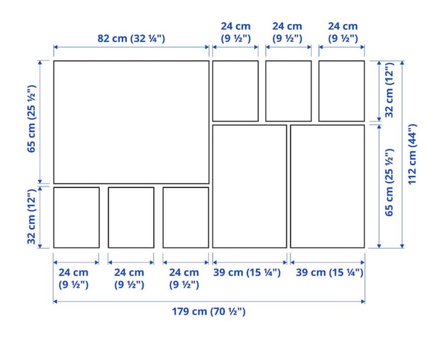 Conjunto de quadros IKEA Gronby