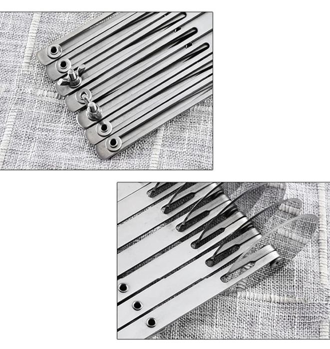 Kavolet Nóż do pizzy ciast ze stali nierdzewnej, 7-kołowy wielofunkcyj