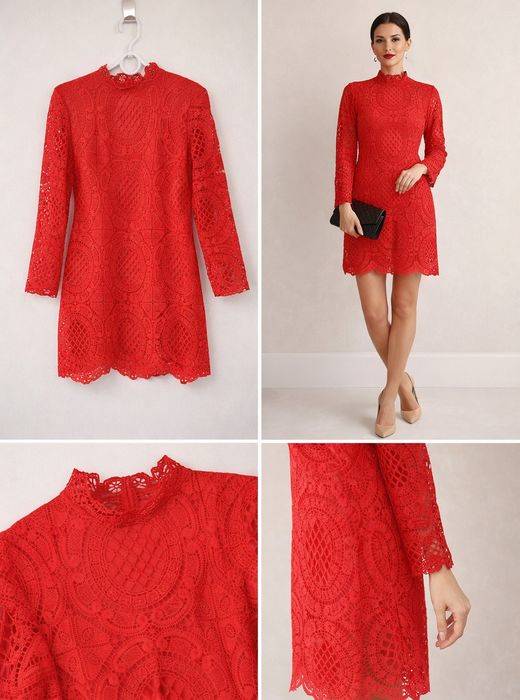 Zmysłowa czerwona mini