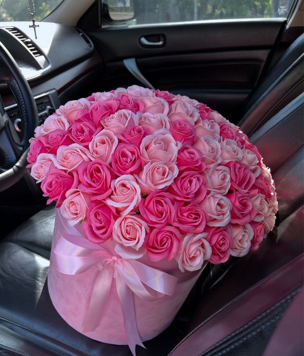 Букет из мыльных цветов 51 роза, 101 роза