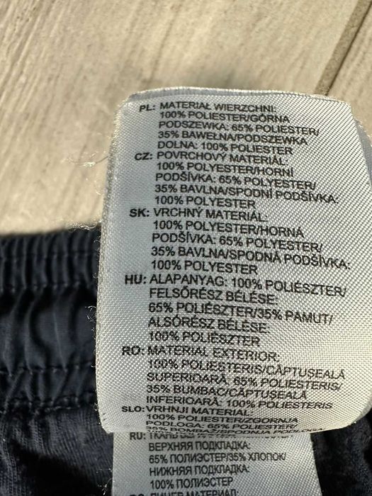 Spodnie dresowe Adidas granatowe 3 paski – klasyk | M/L