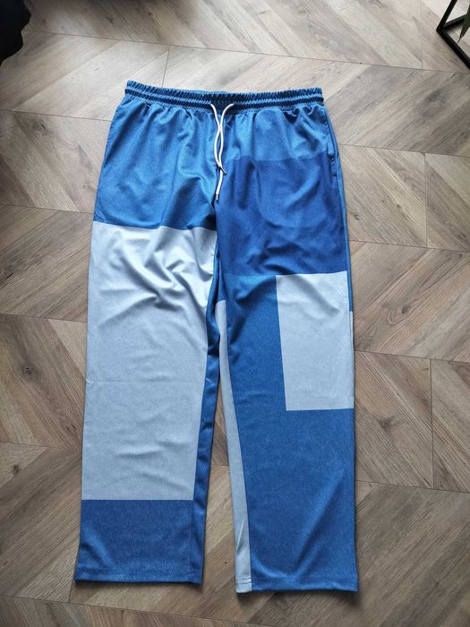 Spodnie męskie 2XL dresowe luźne wygodne strecz regulowany-pas108