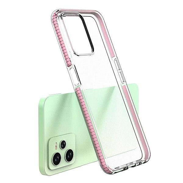 Spring Case etui Realme C35 silikonowy pokrowiec z ramką jasnoniebiesk
