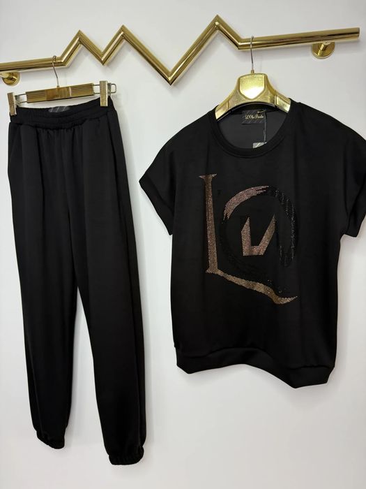 Dres Lola Bianka czarny komplet