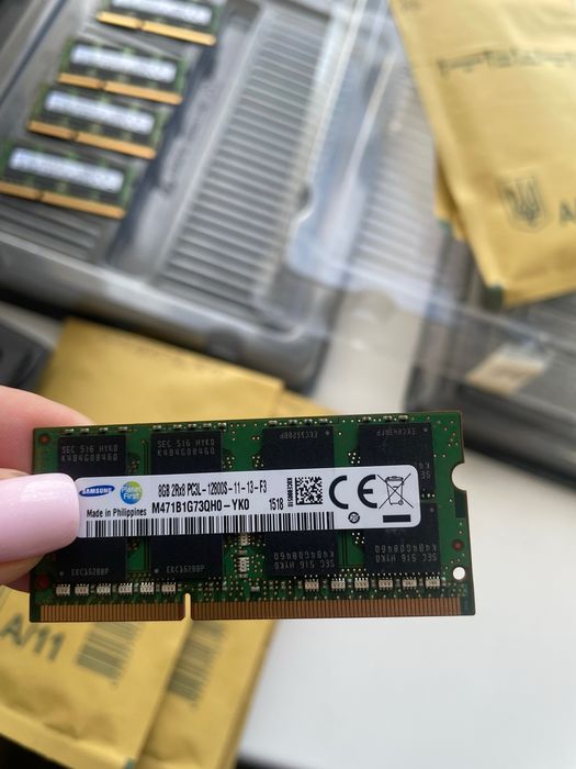 8GB DDR3 DDR3L SODIMM 1600MHz — Samsung, SK hynix  з США