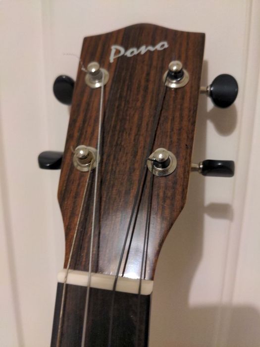 Ukulele Barytonowe Pono MBD Deluxe - Pełen Mahoń. Stan Bdb.