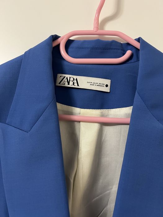 Костюм зара гарного волошкового кольру