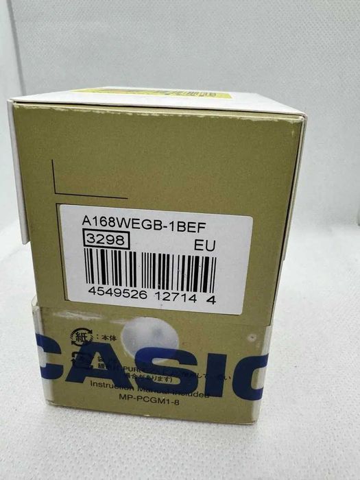 Casio A168WEGB-1BEF Чоловічий наручний годинник НОВИЙ!!