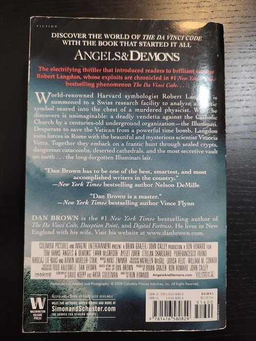 (Env. Incluído) Angels & Demons de Dan Brown