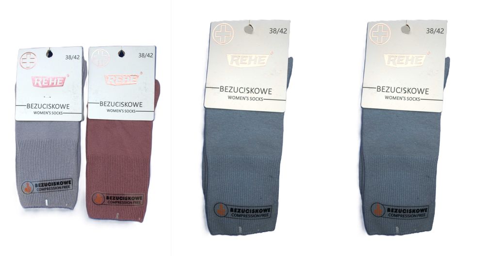 ZESTAW SKARPET REHE 38/42 Bezuciskowe Cd20s Bawełniane