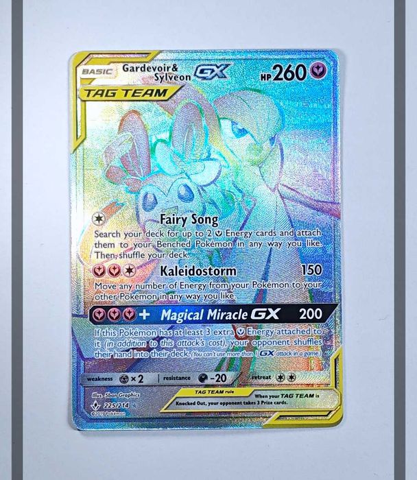 Gardevoir & Sylveon Gx 225/214 UNB Pokemon ENG-NM