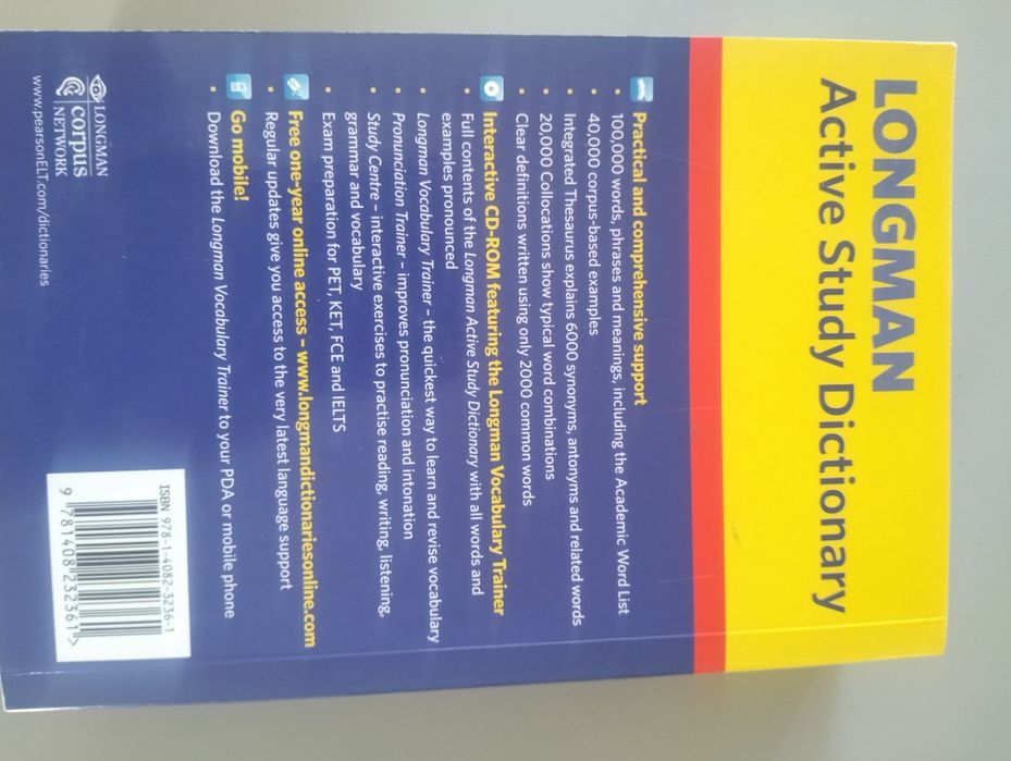 Dicionário de inglês.