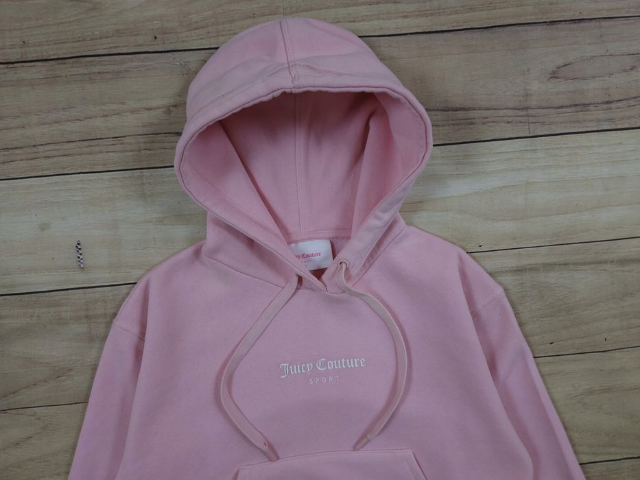 JUICY COUTURE Bluza Damska z Kapturem Różowa Logowana r. S