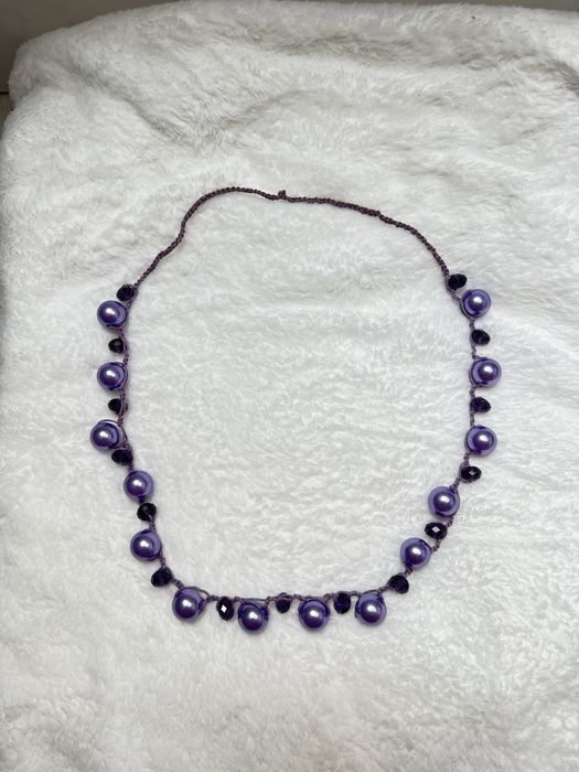 Naszyjnik korale kryształki elegancki szykowny modny długi casual 13