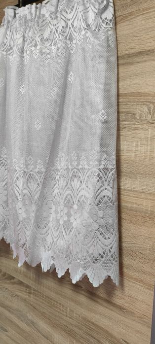 Firanka biała kuchenna 160×80