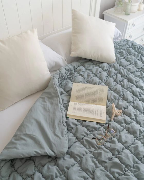 Manta Verde Acolchoada – Flamingueo