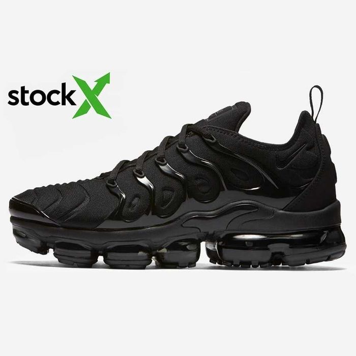 Мужские кроссовки Nike VaporMax Plus Tn Black Premium. Размеры 40-46