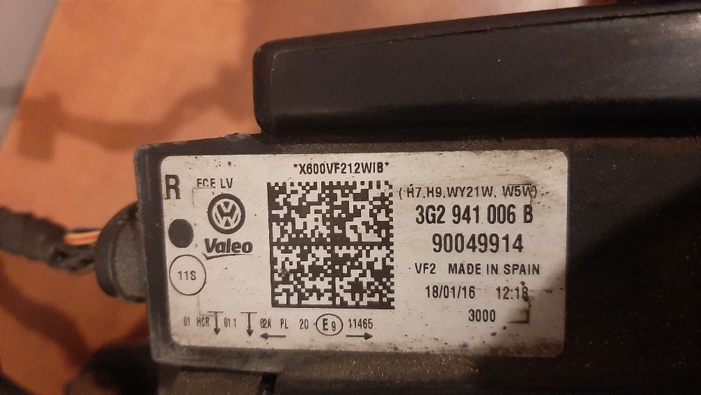 Vw Passat b8 14-18r Lampa Przód Lewa Prawa 3G2.941.006B 100% OK Valeo
