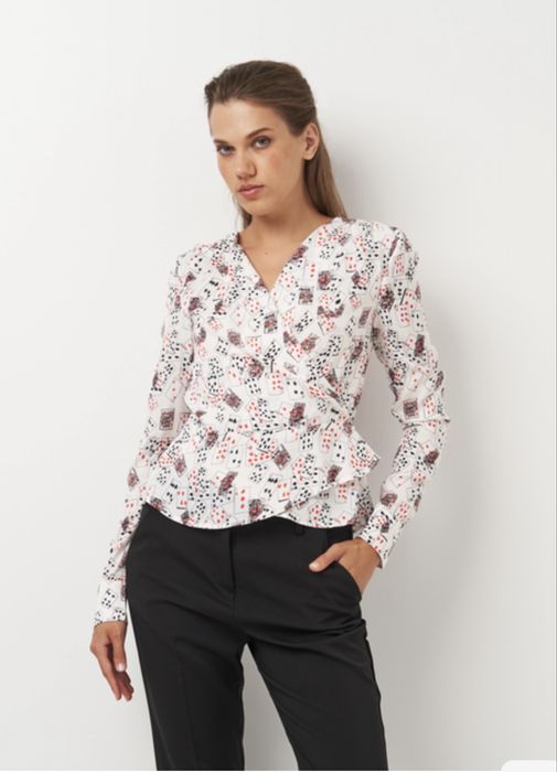 Блуза шифон H&M на запах XS/S