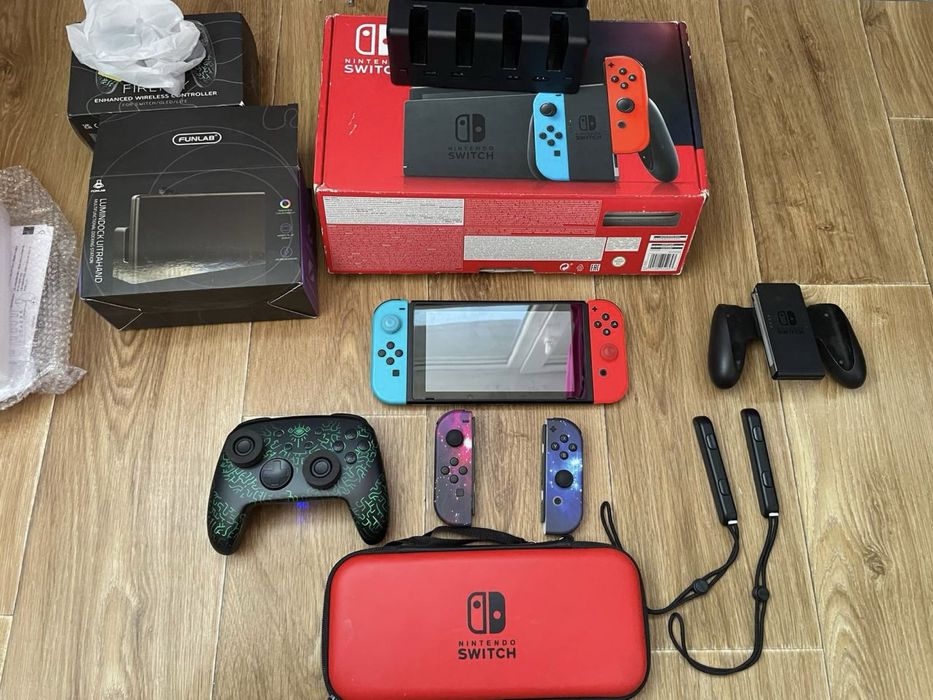 Nintendo Switch v2 256GB kefir, ідеальний стан, повний комплект