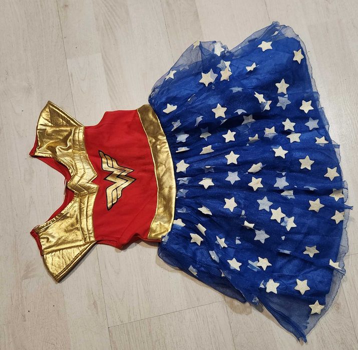 strój wonder woman superbohaterka sukienka halloween 1331