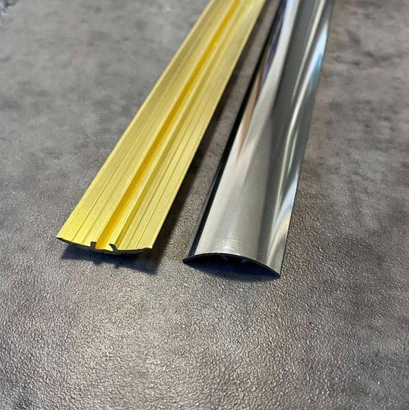 Латуний поріг TIS 40мм із прихованим кріпленням/ Латуный порог Україна