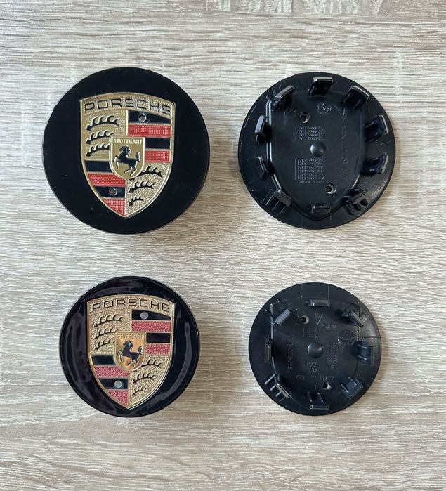 Conjunto 4 Centros Jantes Porsche 56mm 60mm 65mm 68mm 76mm