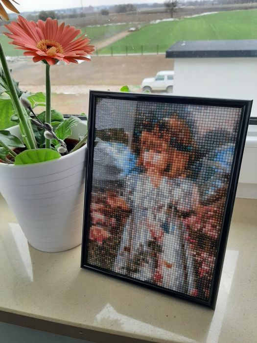 Anioł stróż haft diamentowy