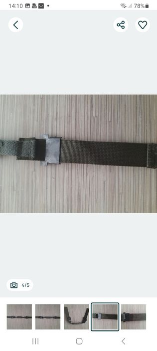 Pasek podbródkowy helmu M1.