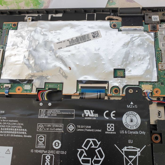 motherboard lenovo chromebook S345-14AST testada sem anomalia