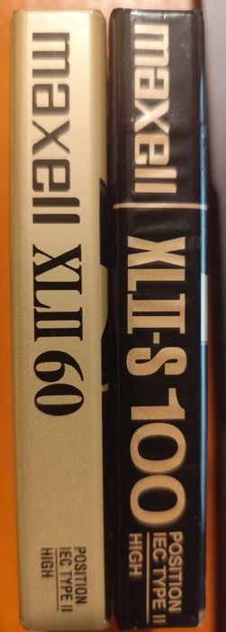 Zestaw dwóch nowych kaset chrom MAXELL XLII i XLIIS