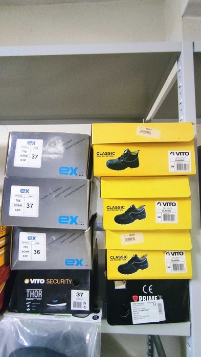 Sapato protecção , diversos números e modelos Lote 21unidades