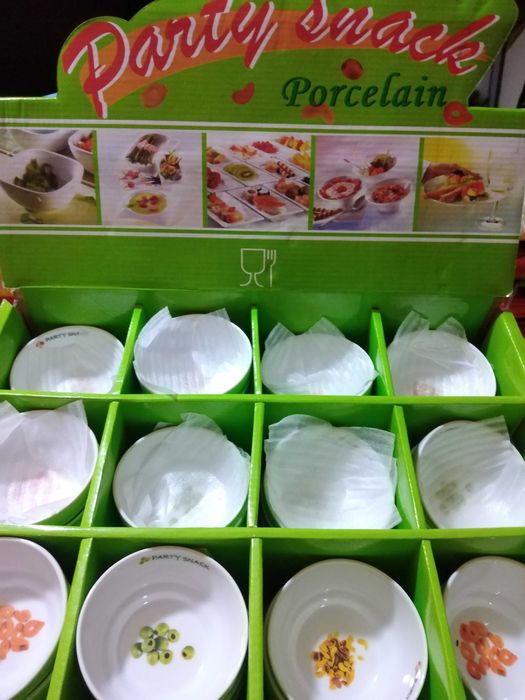 Tacinhas Novas Snack Porcelana 40unid