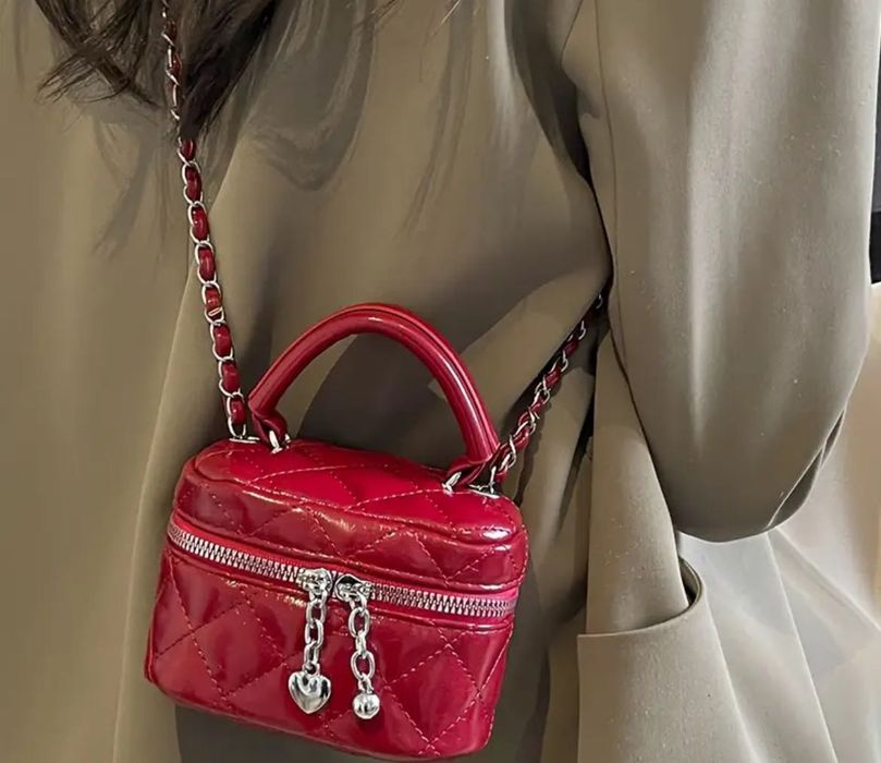 Сумка міні червона