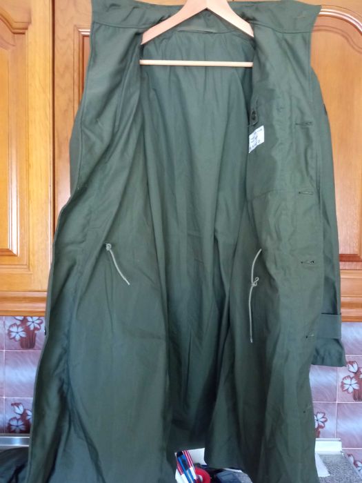 Parka militar vintage com capuz M88 Exército Belga casaco sobretudo