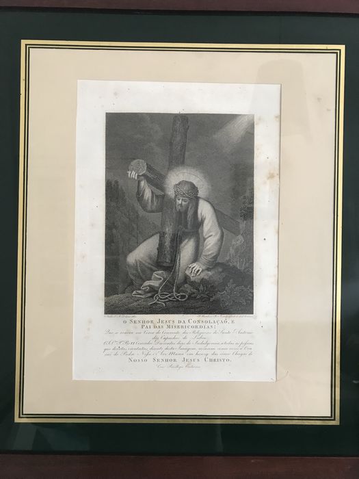 Gravura “o Senhor Jesus da Consolação, é Pai das Misericórdias “