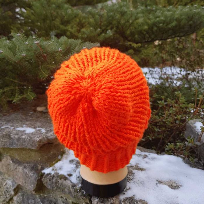 Czapka beanie neonowa pomarańcza