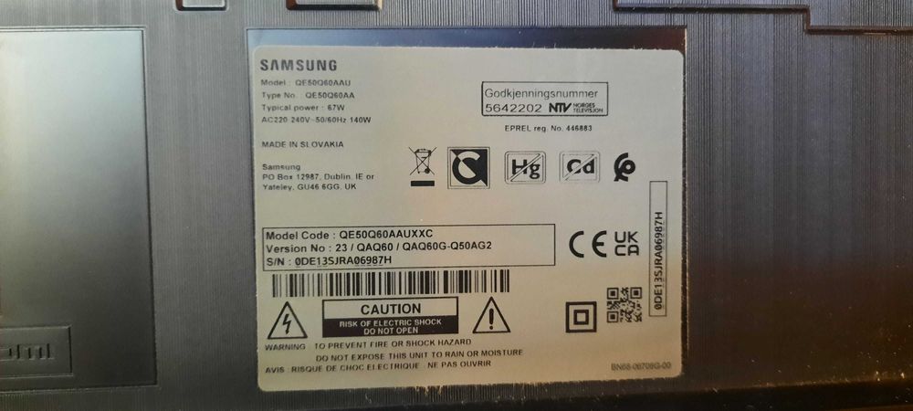 Samsung Q50Q60AAU (para PEÇAS)