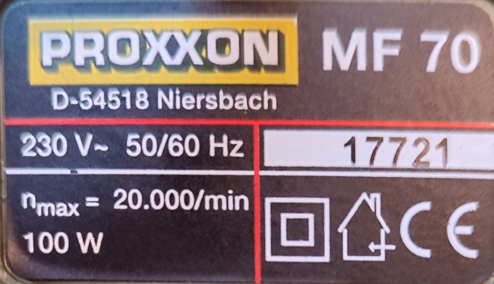 Proxxon MF 70 міні фрезерний станок