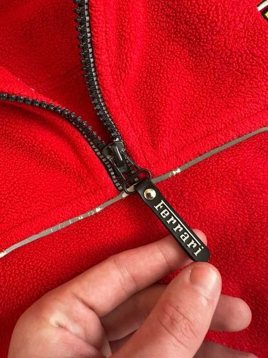 Vintage Ferrari Racing Fleece 1/4 Zip Michael Schumacher 1998 Quarter