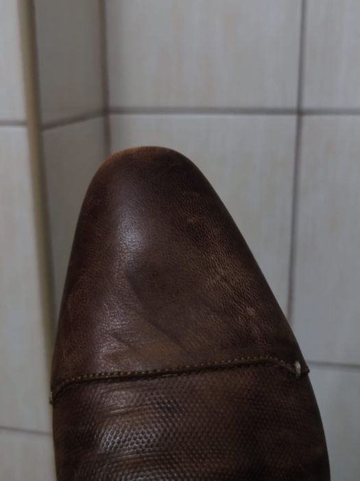 Buty obuwie 43 Bugatti brązowe kremowe naturalna skóra niskie e