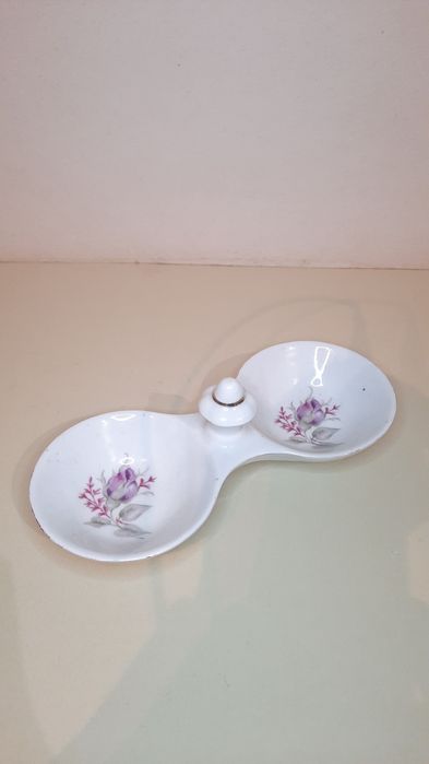 Solniczka pieprzniczka porcelana Włocławek sygnowana