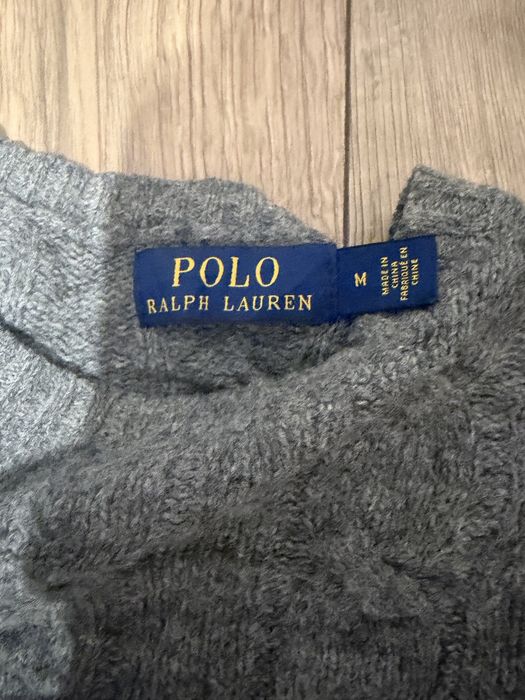 Sweterek ralph lauren szary