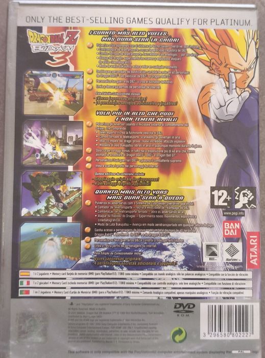 Dragon Ball Z Budokai 3 + Midnight Club 3 PS2 | Clássicos Originais.
