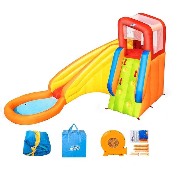 Ogromny wodny plac zabaw NOWY Basen dmuchany ze ścianką zjeżdżalnią i brodzikiem  Bestway H2OGO! Splash Tower